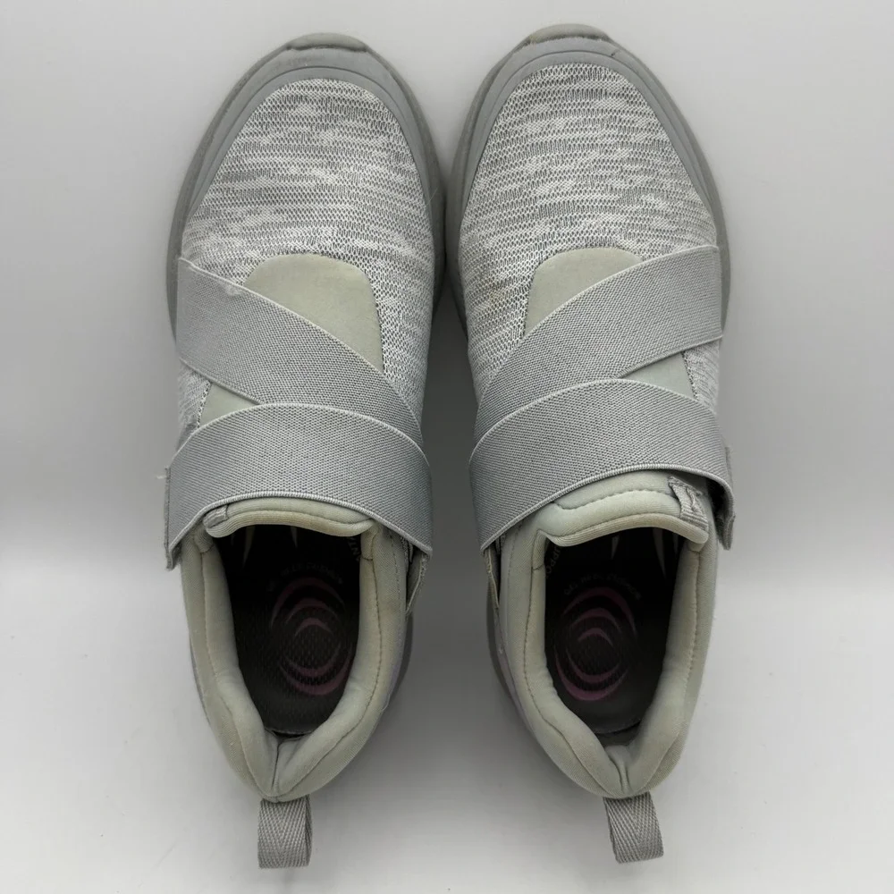 Vionic Marlene Slip On Sneakers Womens 7.5 Grey Lavender Orthotic Work Shoes